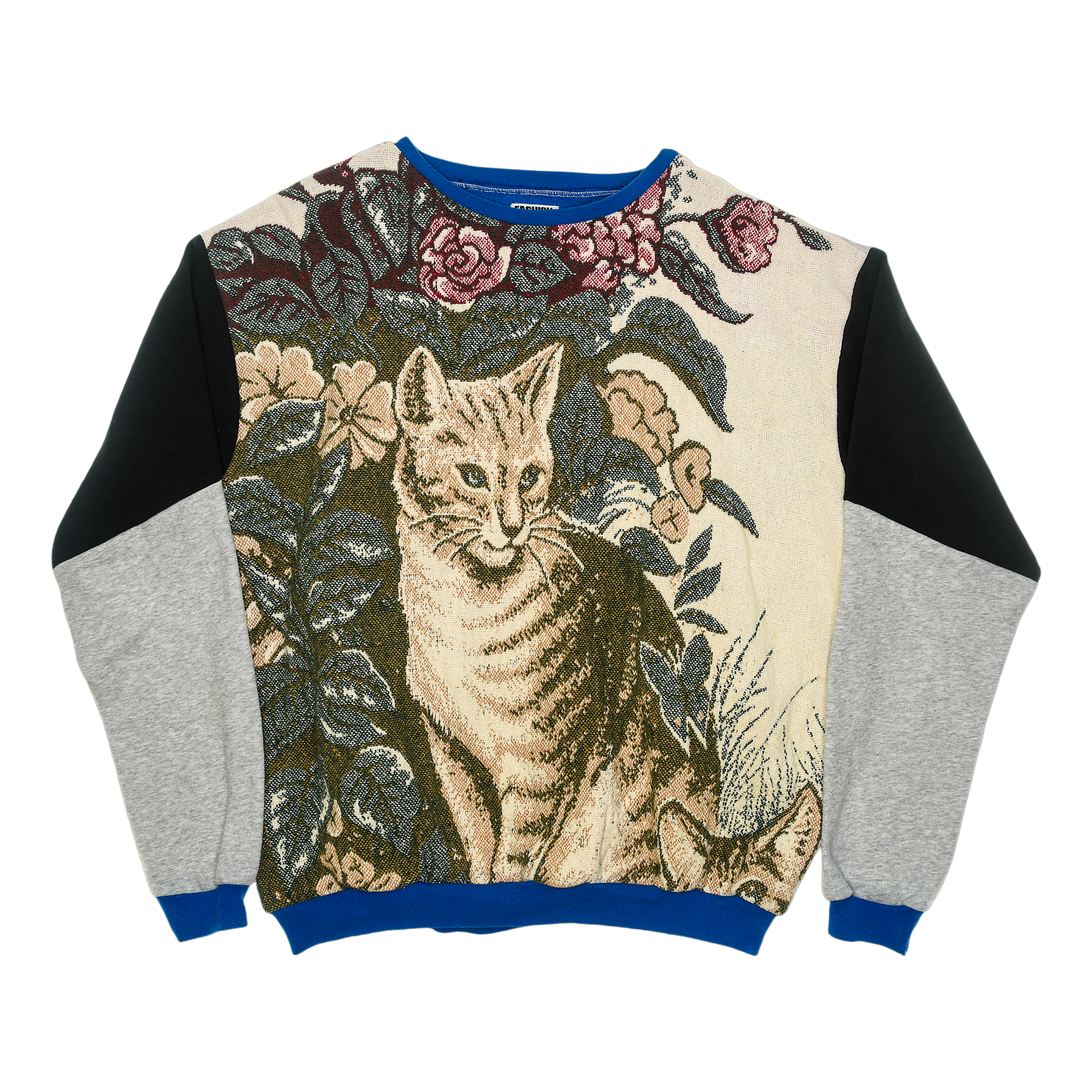 Cat in the Garden Full Tapestry Panel Pullover
