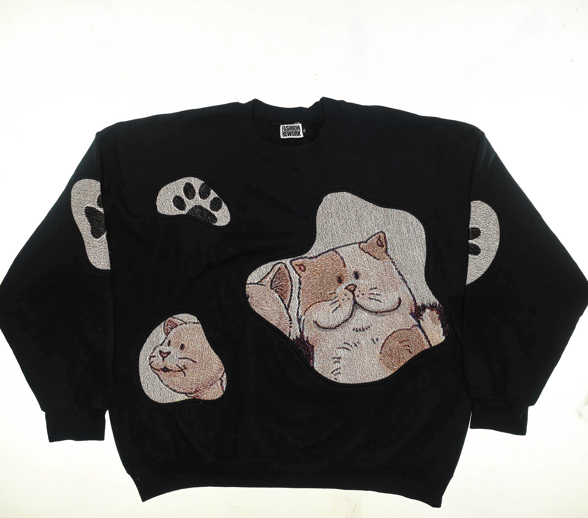 Kawaii Cats Amoeba Tapestry Pullover