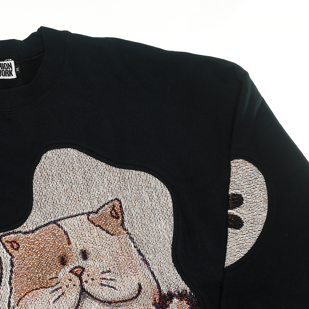Kawaii Cats Amoeba Tapestry Pullover