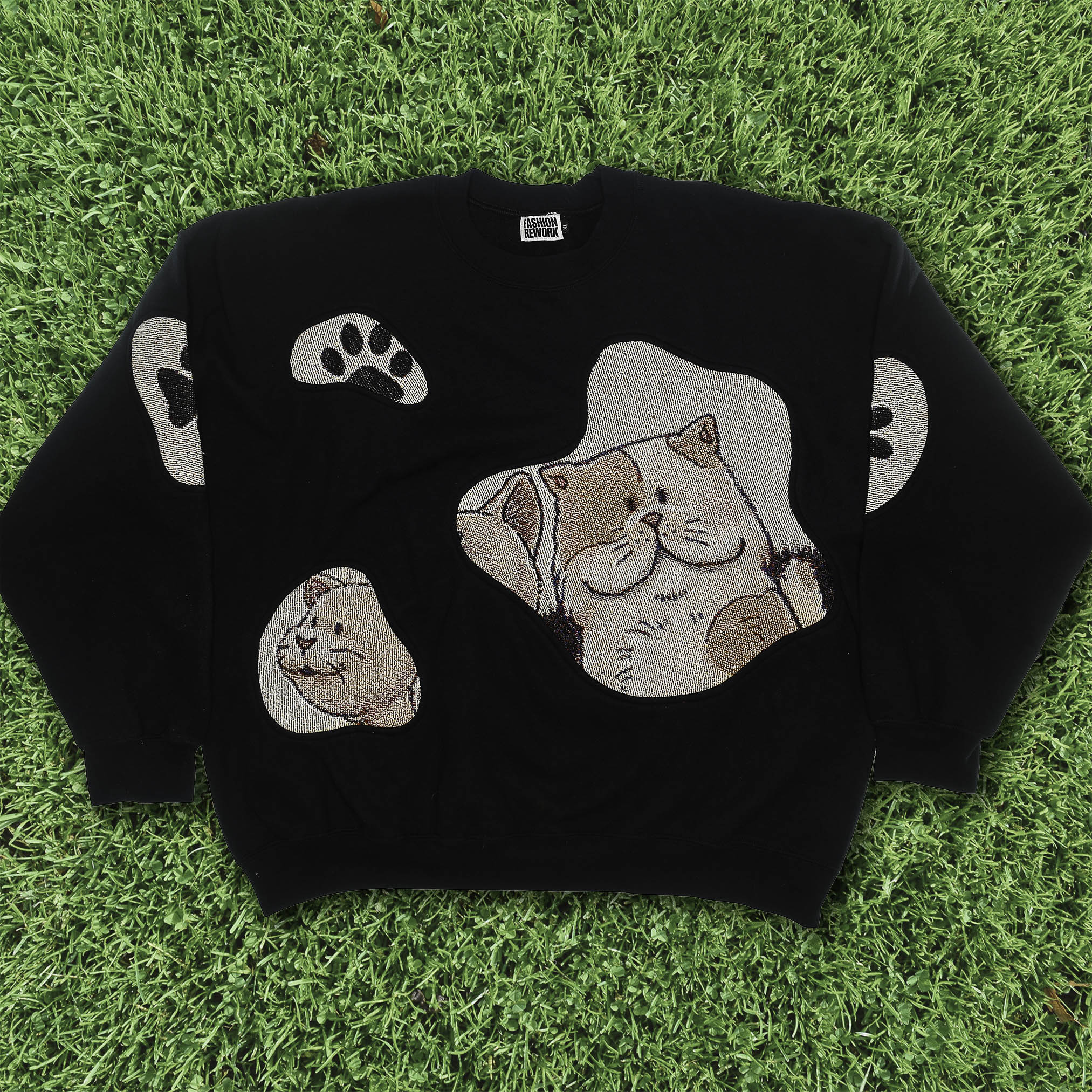 Kawaii Cats Amoeba Tapestry Pullover