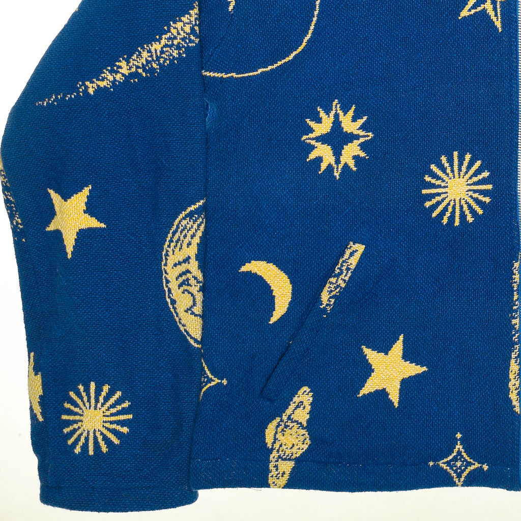 Starry Sky & Planets Double Tapestry Zip Coat