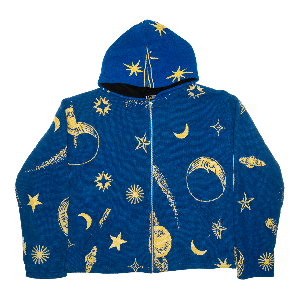 Starry Sky & Planets Double Tapestry Zip Through