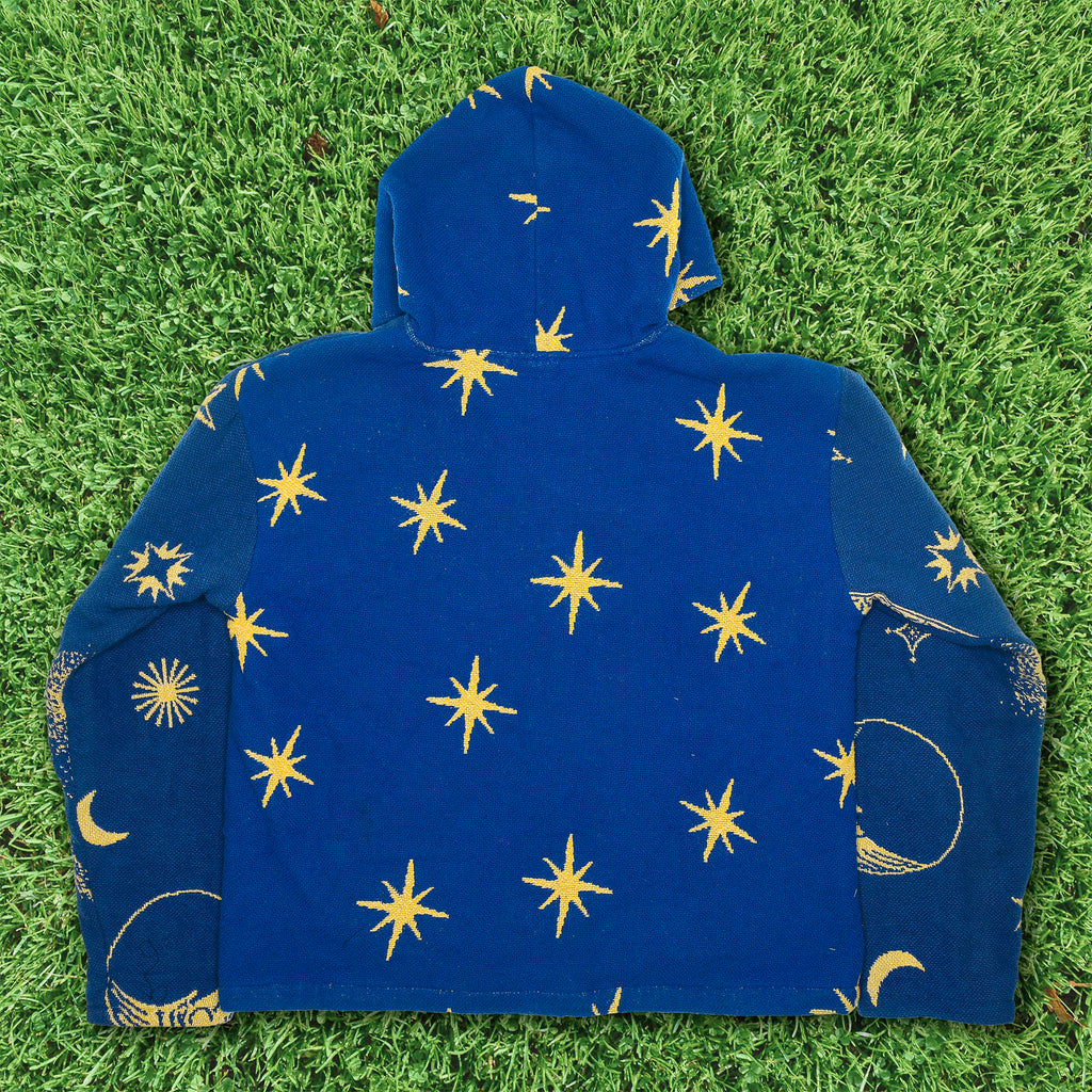 Starry Sky & Planets Double Tapestry Zip Coat