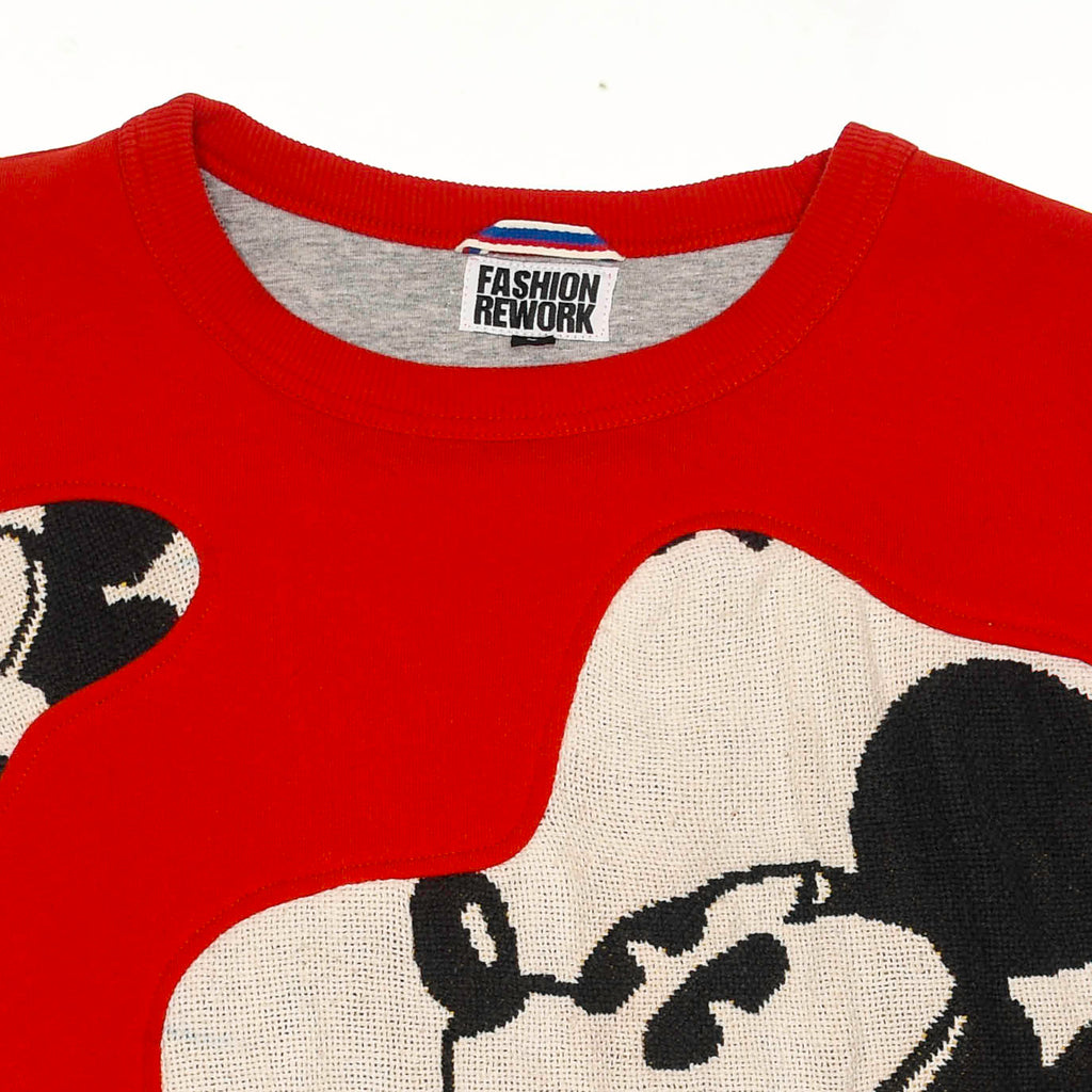 Vintage Mickey Mouse Amoeba Tapestry Pullover