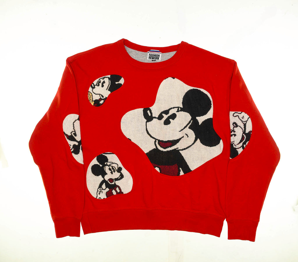 Vintage Mickey Mouse Amoeba Tapestry Pullover