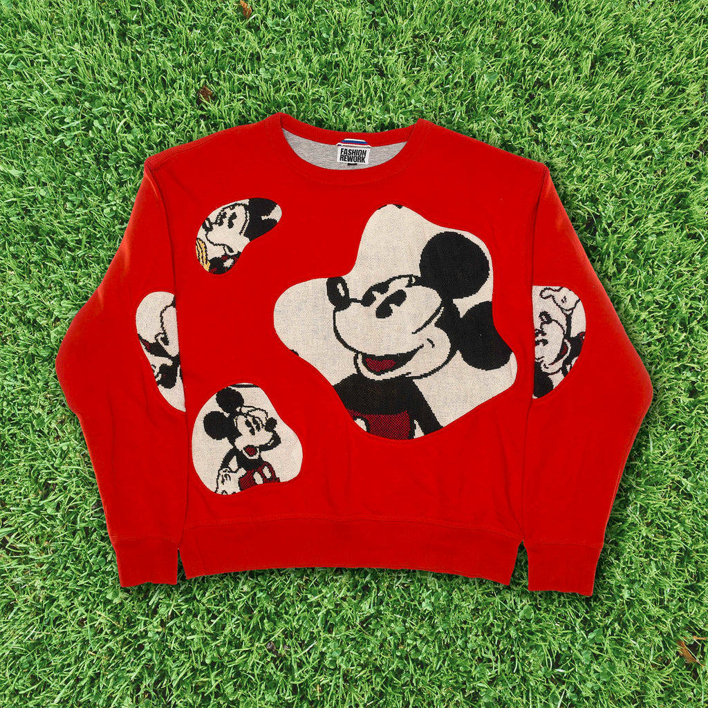 Vintage Mickey Mouse Amoeba Tapestry Pullover