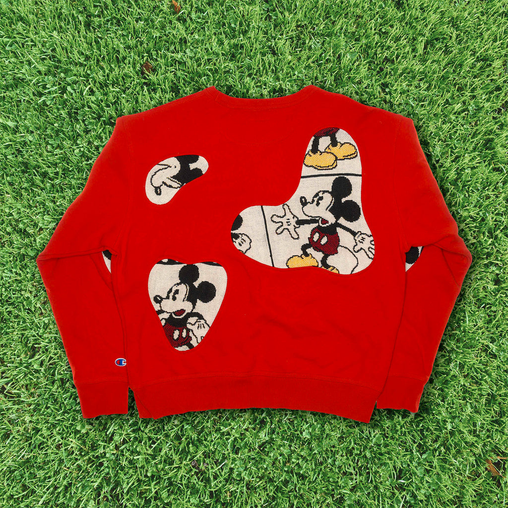 Vintage Mickey Mouse Amoeba Tapestry Pullover