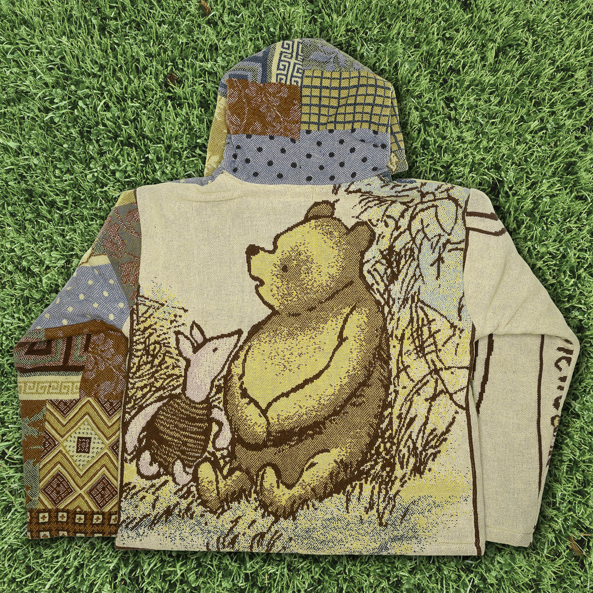 Whimsical Winnie-the-Pooh Double Tapestry Zip Coat