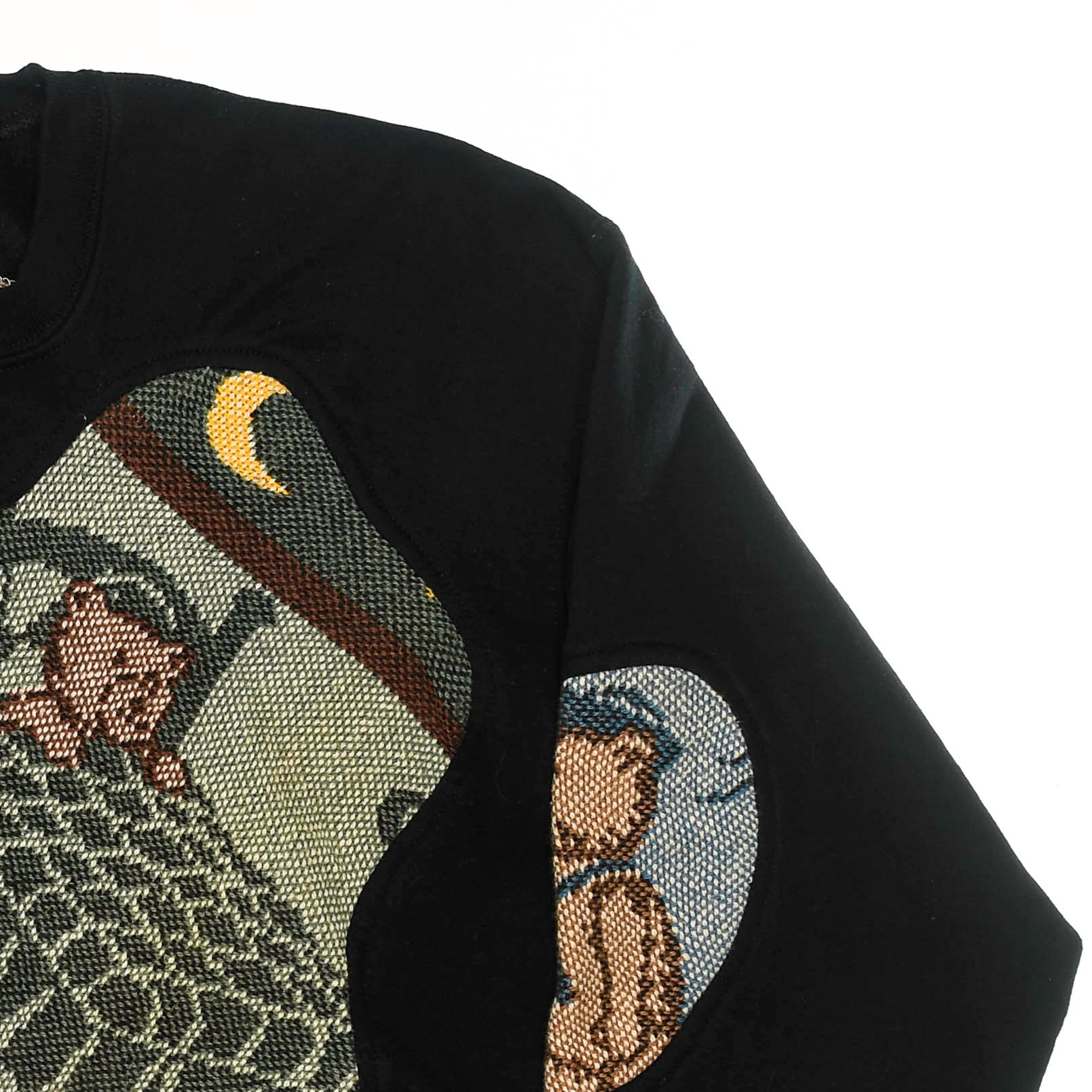 Teddy Bear Black Amoeba Tapestry Pullover