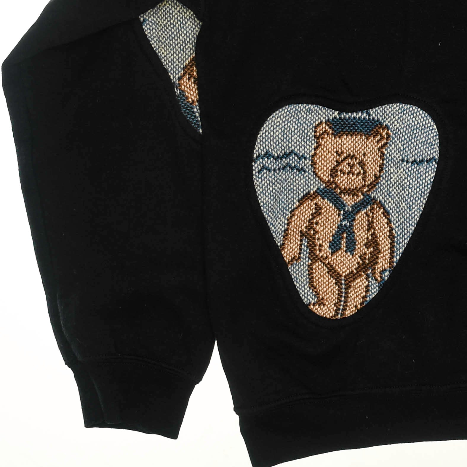 Teddy Bear Black Amoeba Tapestry Pullover