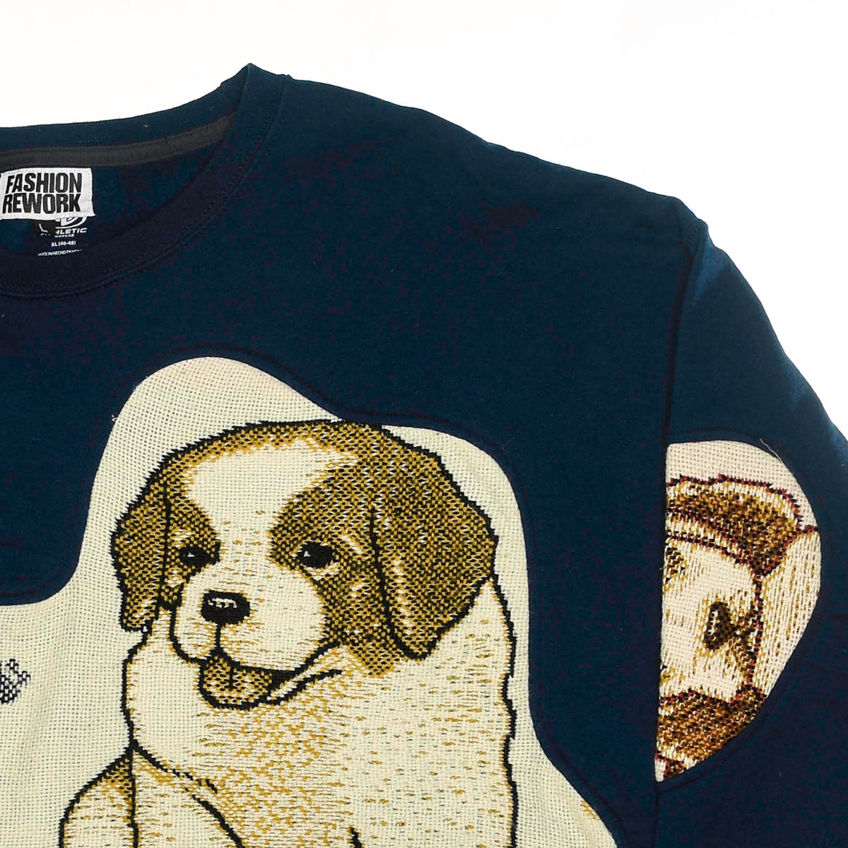 Vintage Puppy Amoeba Tapestry Pullover