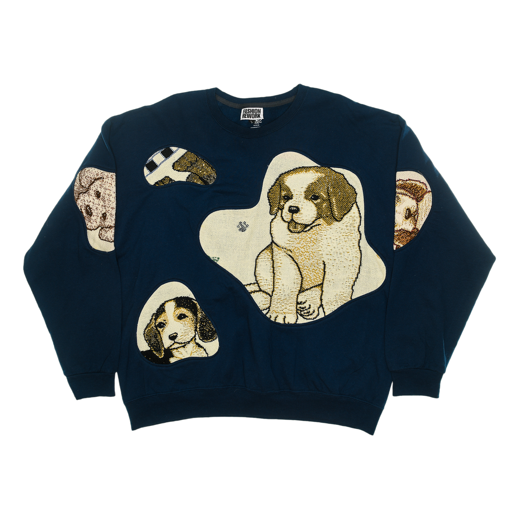 Vintage Puppy Amoeba Tapestry Pullover