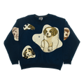 Vintage Puppy Amoeba Tapestry Pullover