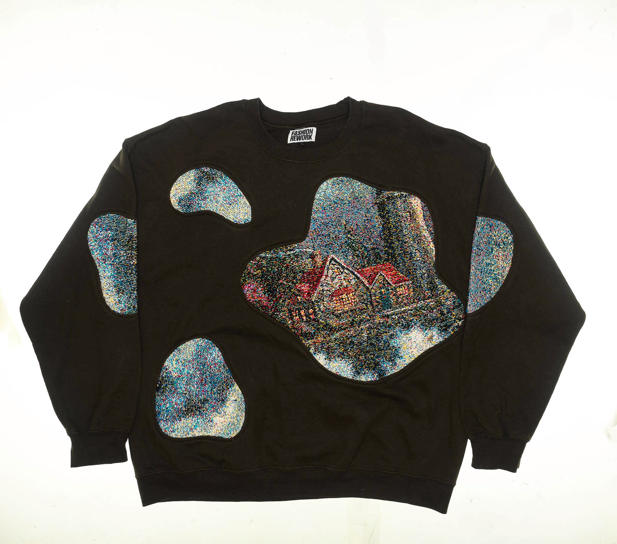 Log Cabin Amoeba Tapestry Pullover