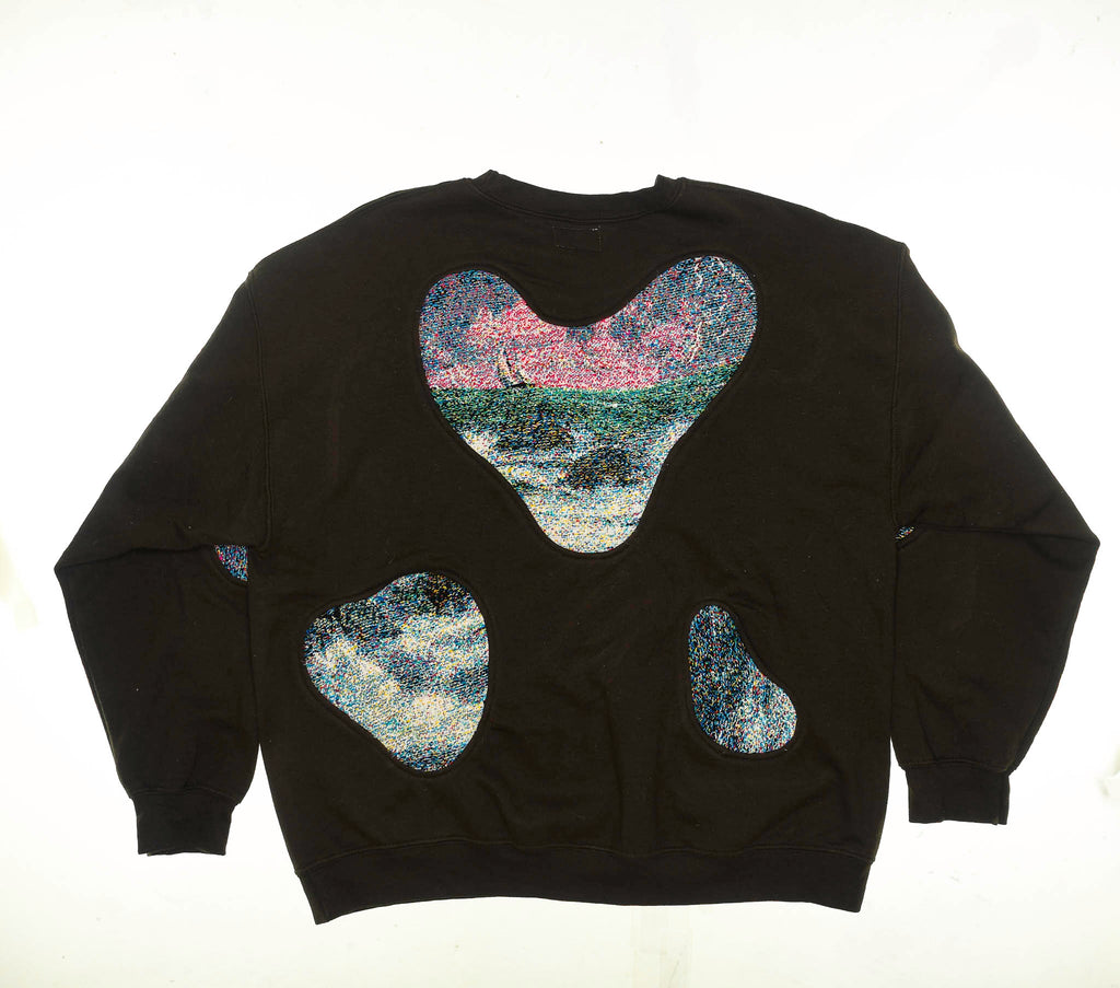 Log Cabin Amoeba Tapestry Pullover
