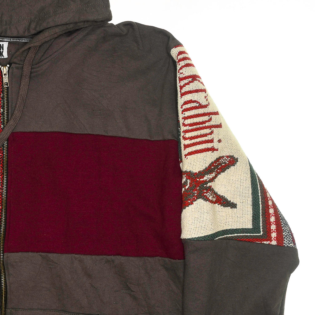 Wildlife Animals Patchwork Tapestry Zip Up