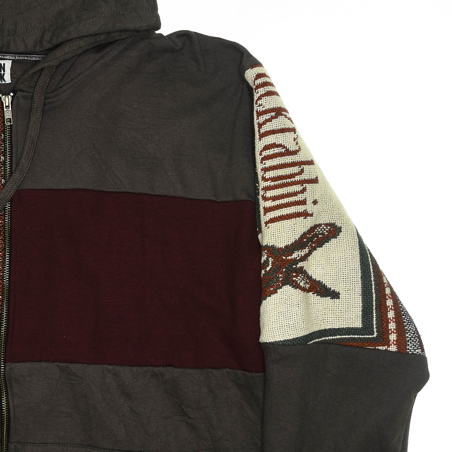 Wildlife Animals Patchwork Tapestry Zip Up