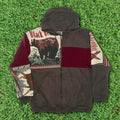 Wildlife Animals Patchwork Tapestry Zip Up