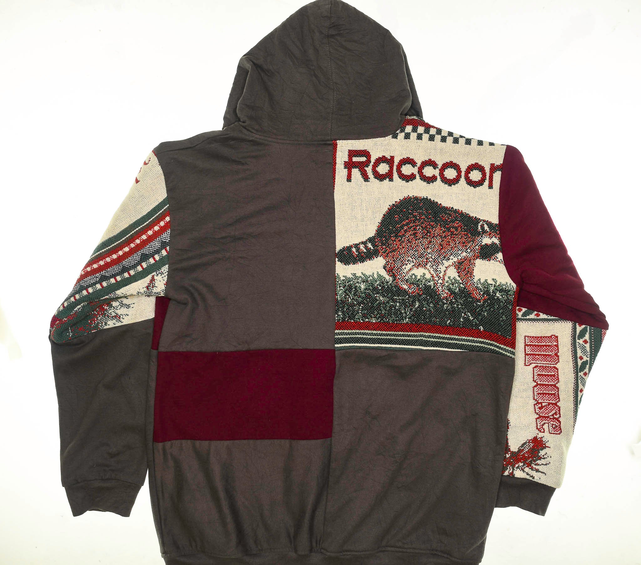 Wildlife Animals Patchwork Tapestry Zip Up