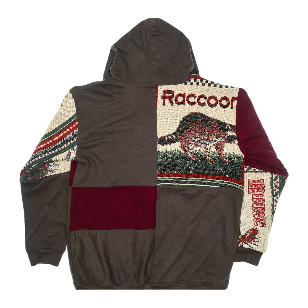 Wildlife Animals Patchwork Tapestry Zip Up