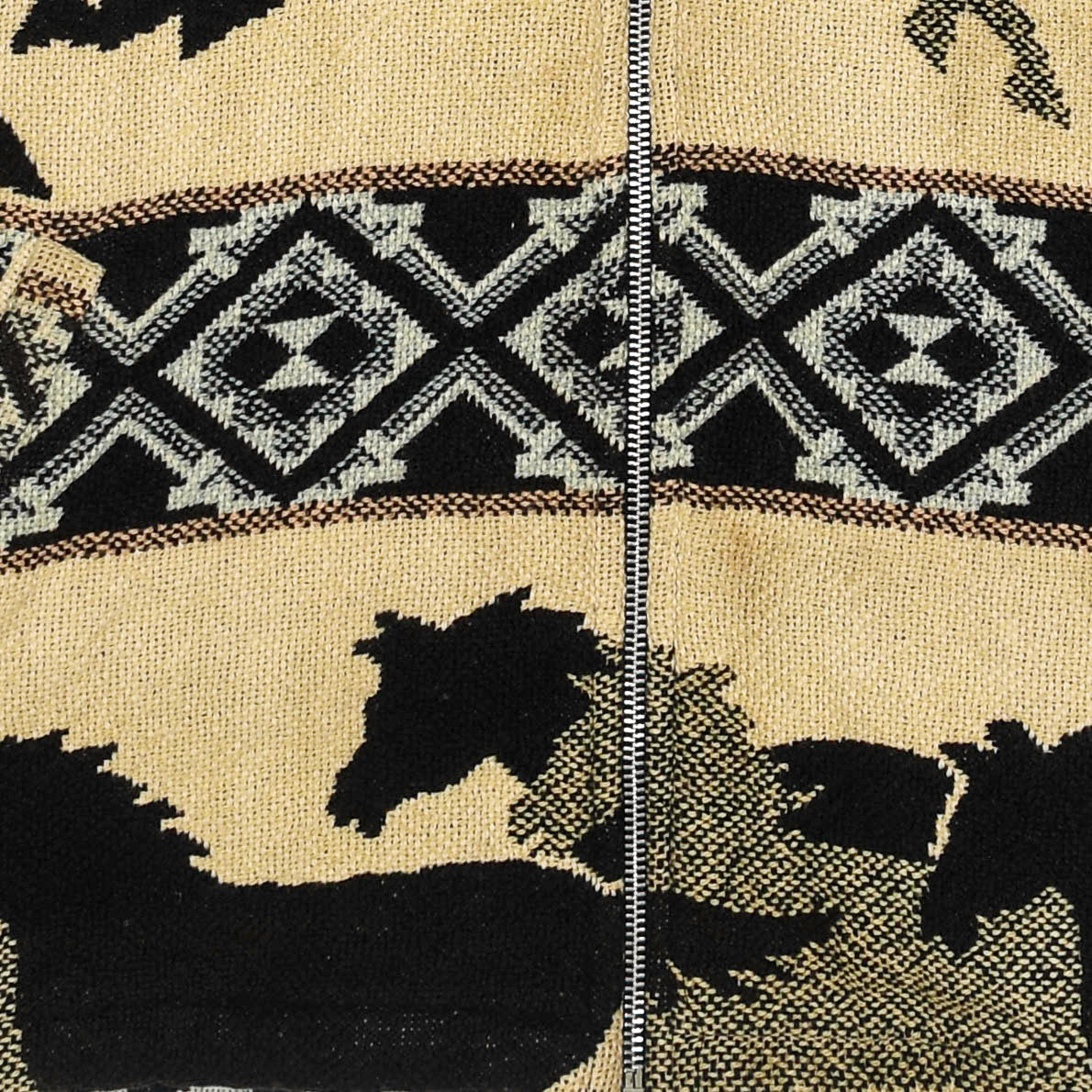 Wild Horse Southwestern Heirloom Tapestry Zip Coat