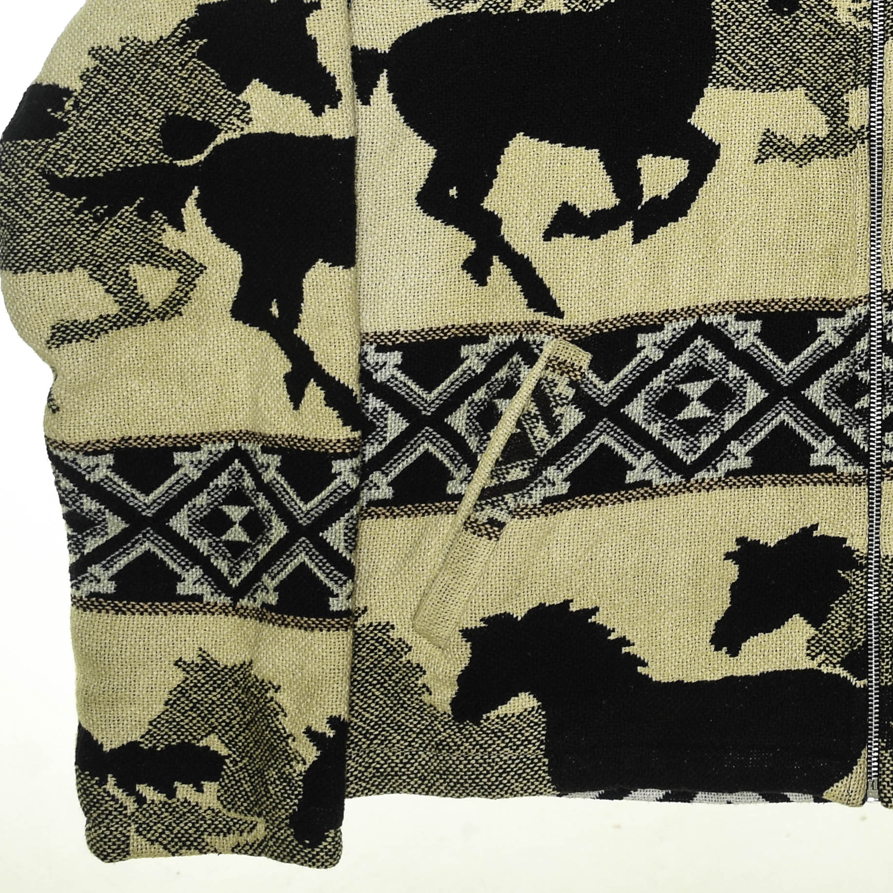 Wild Horse Southwestern Heirloom Tapestry Zip Coat