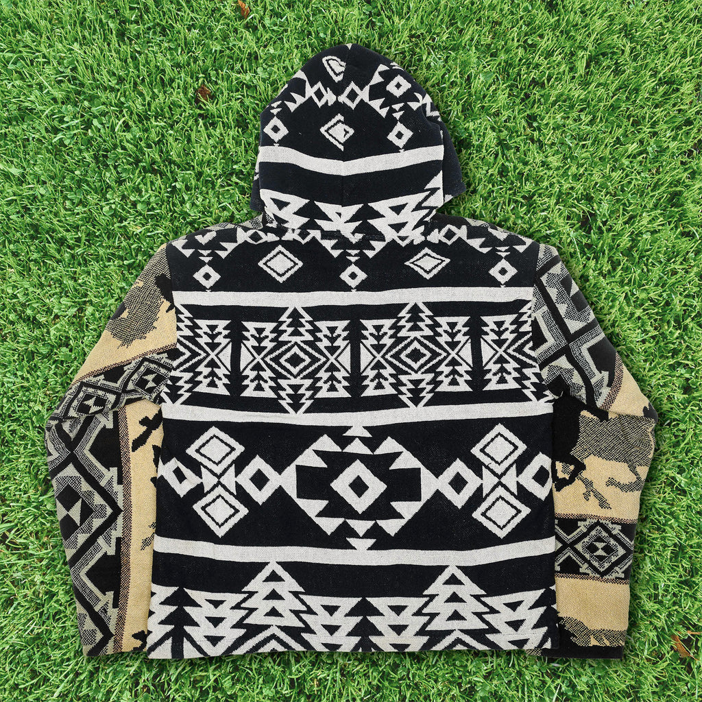 Wild Horse Southwestern Heirloom Tapestry Zip Coat