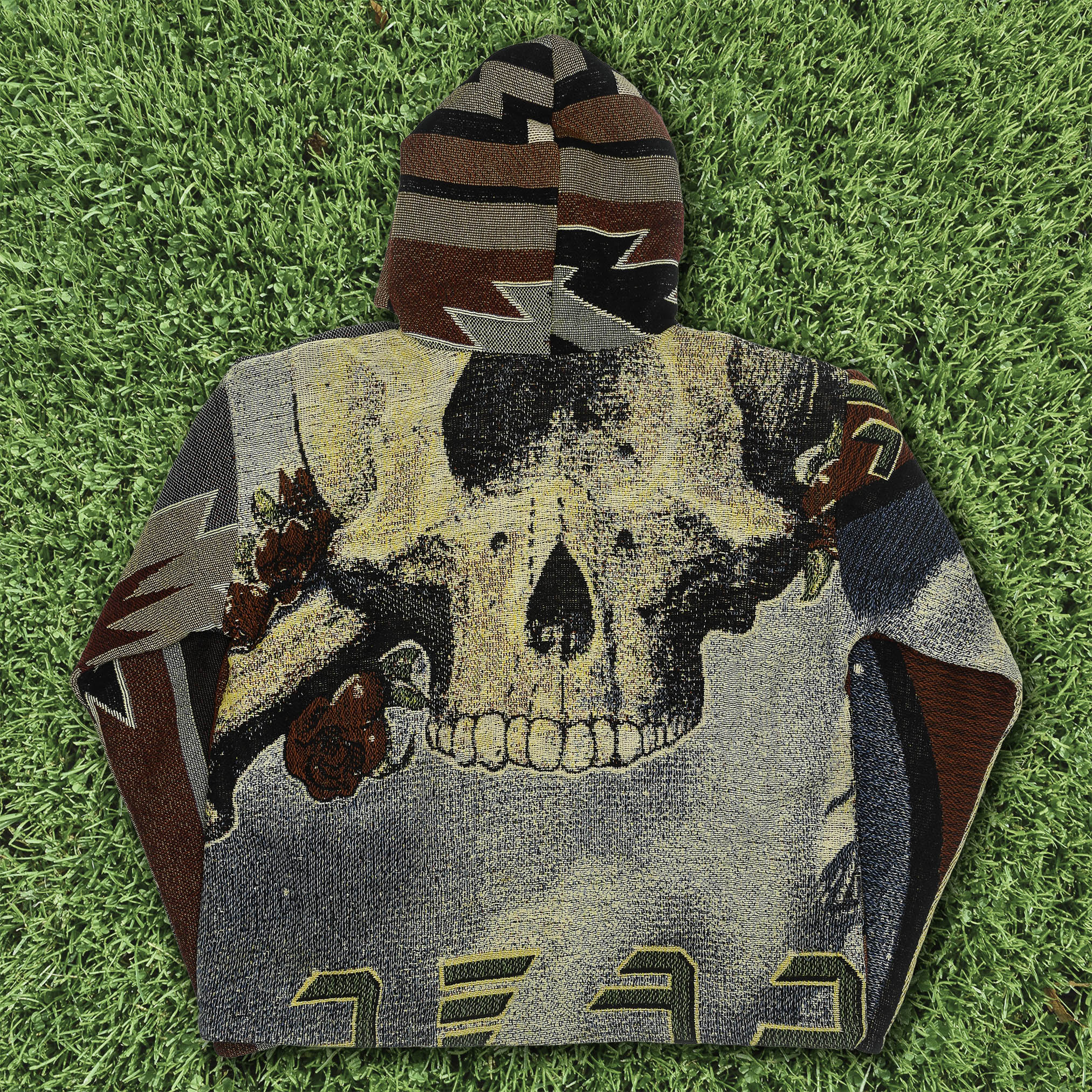 Grateful Dead Spirit Rose Tapestry Blanket Zip Coat