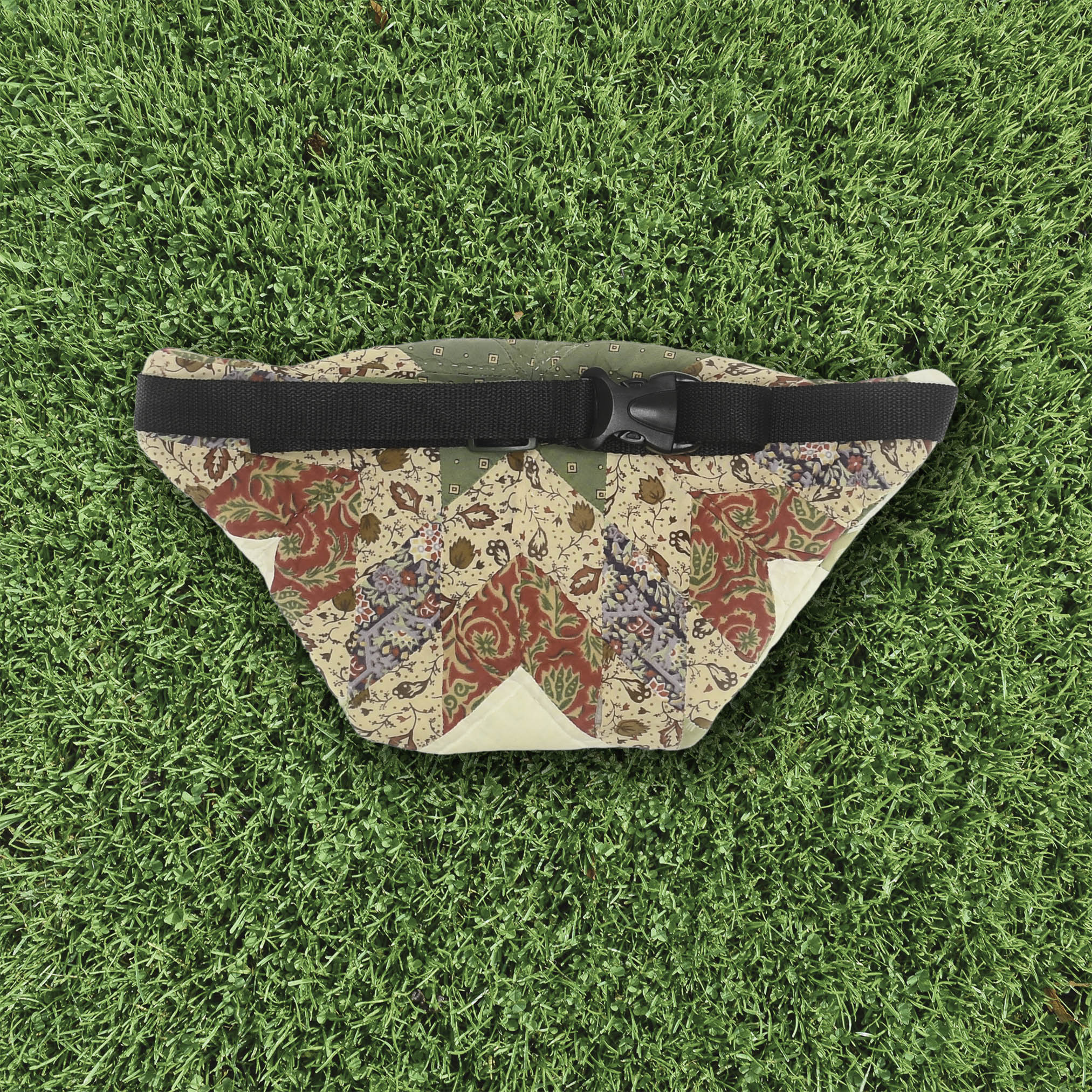 Patchwork Quilt Waist Bag | Floral + Cream