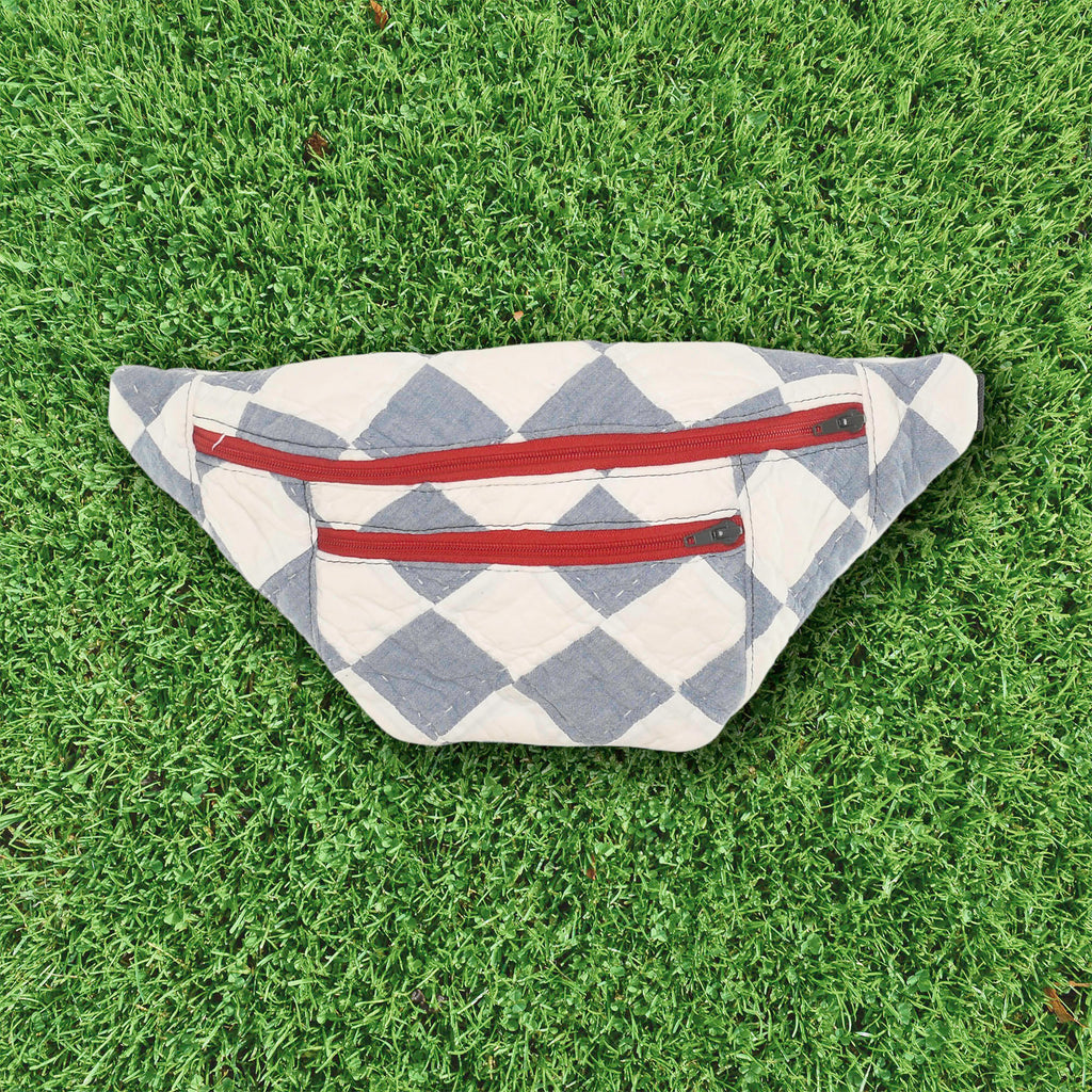 Patchwork Quilt Waist Bag | Harlequin Print