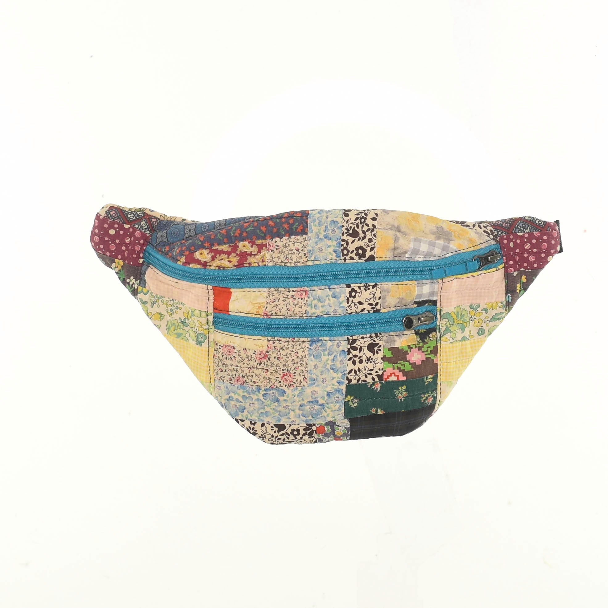 Patchwork Quilt Waist Bag | Mixed Print