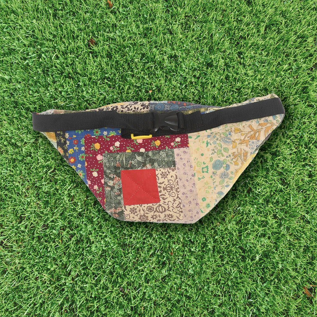 Patchwork Quilt Waist Bag | Mixed Print