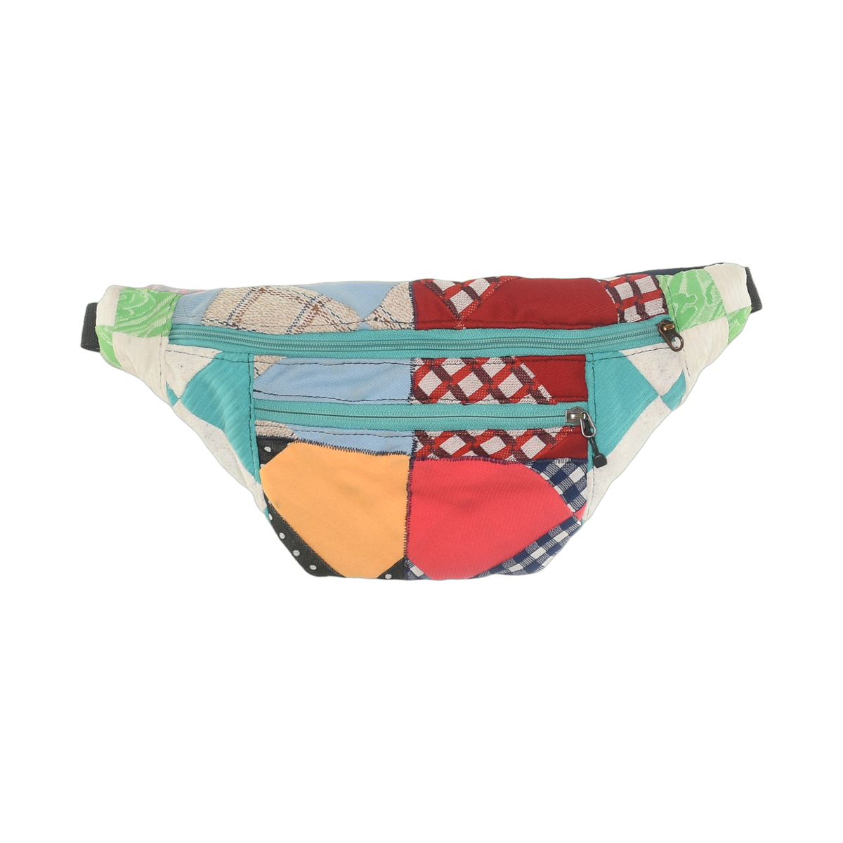 Patchwork Quilt Waist Bag | Retro Color-Block