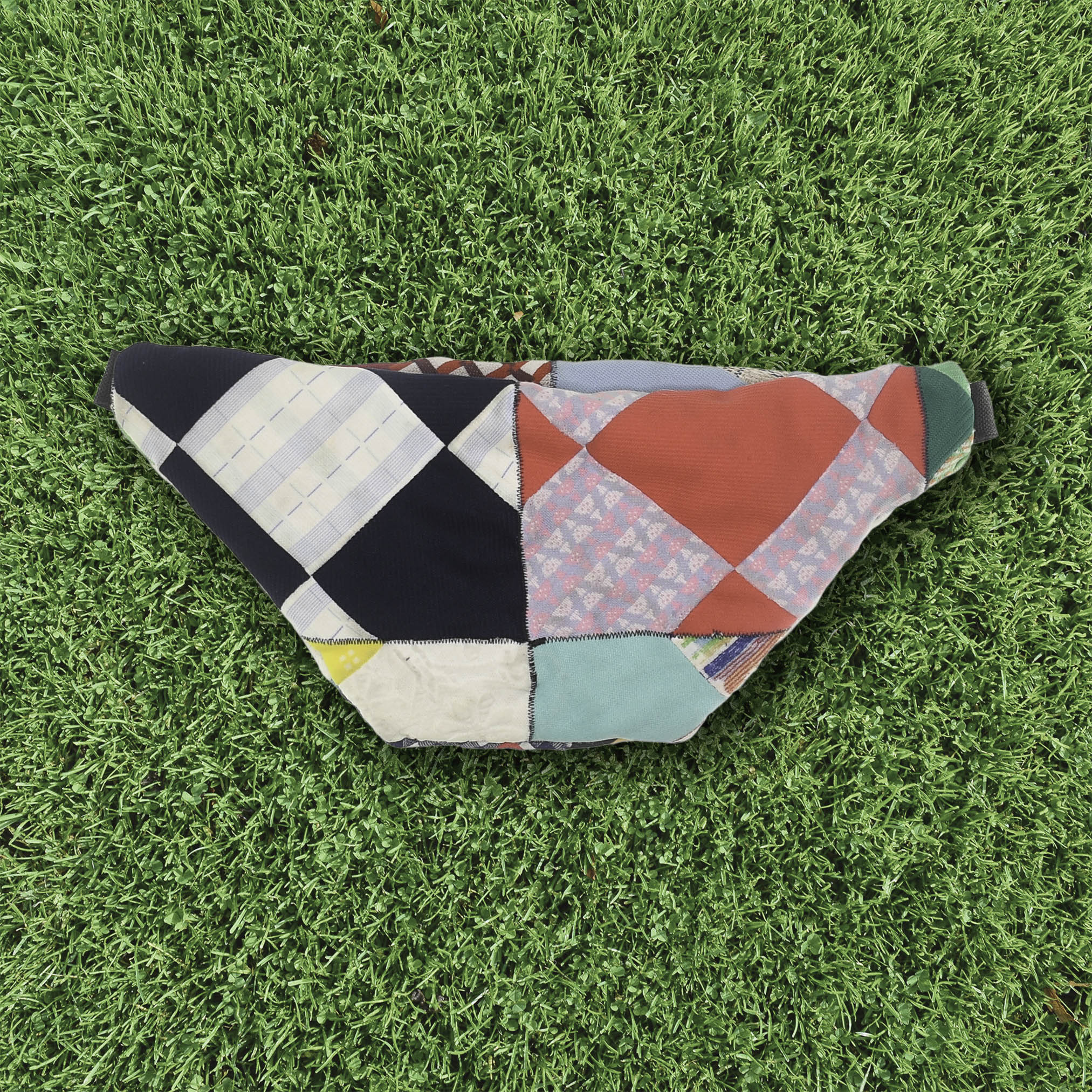 Patchwork Quilt Waist Bag | Retro Color-Block