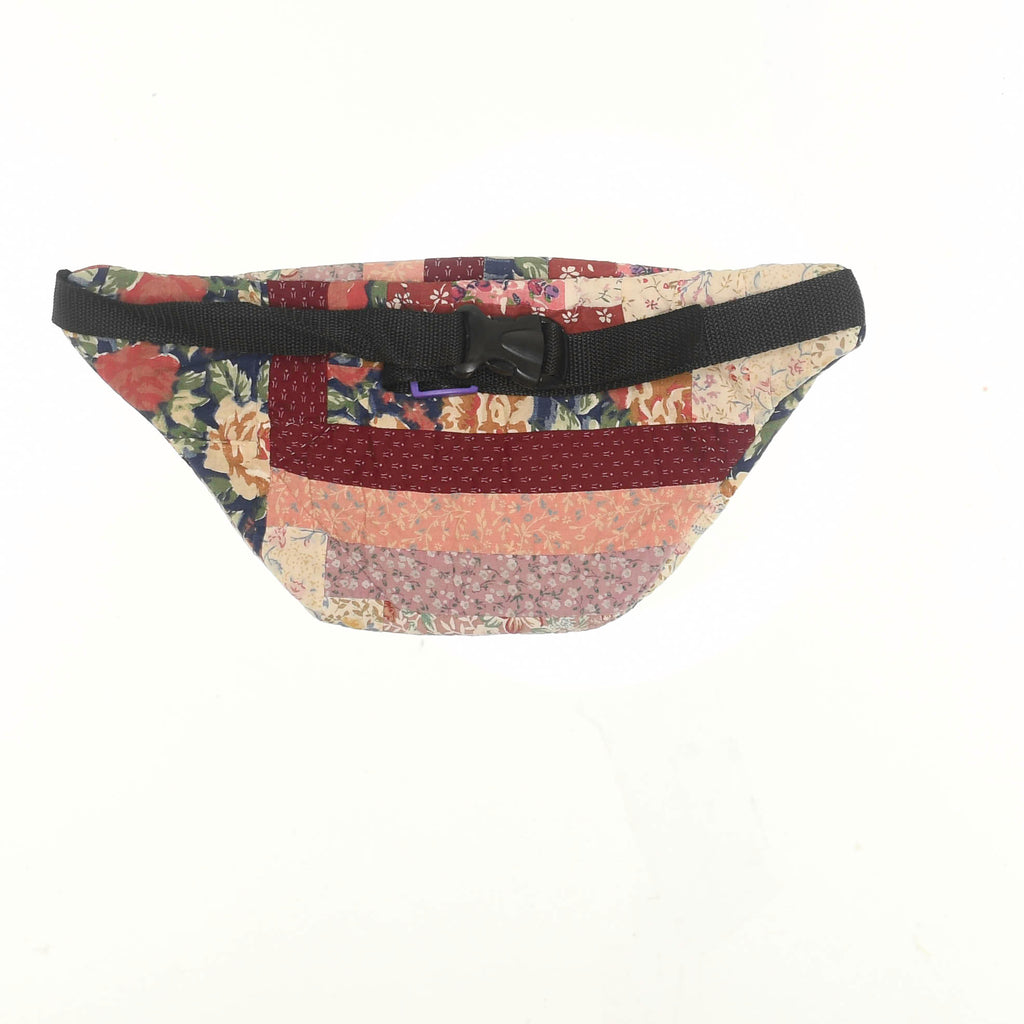 Vintage Floral Patchwork Quilt Waist Bag