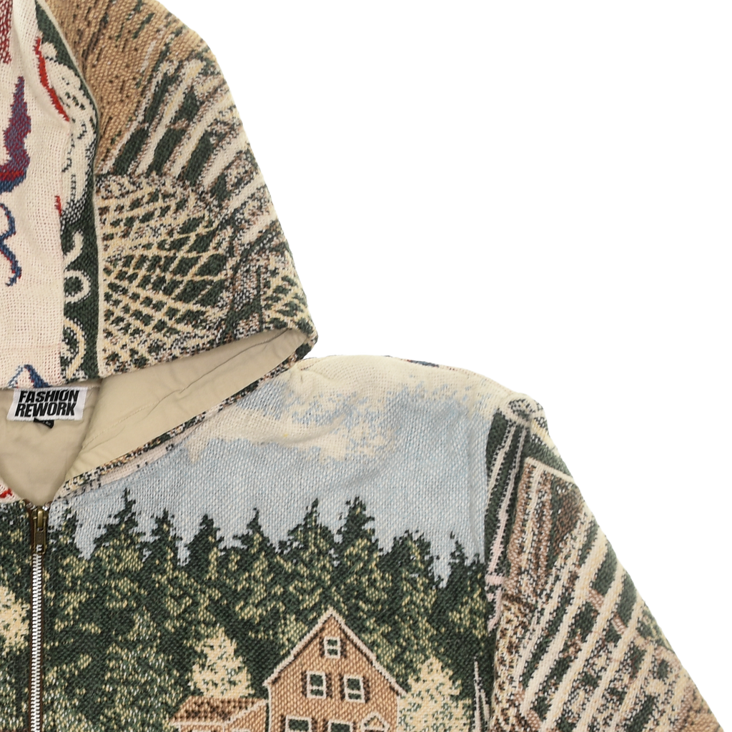 (MEASURE) Boat Town Double Tapestry Zip Through