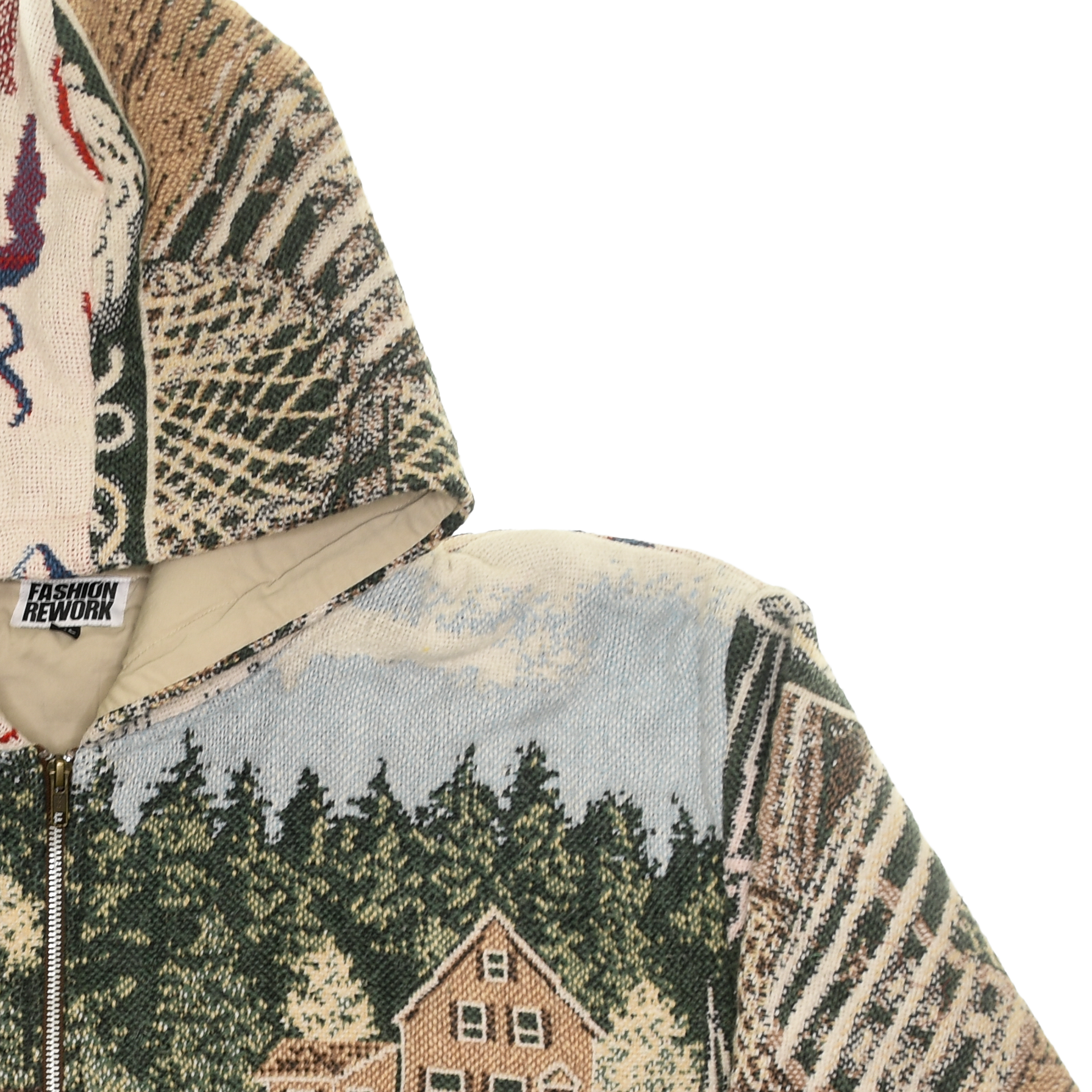 (MEASURE) Boat Town Double Tapestry Zip Through