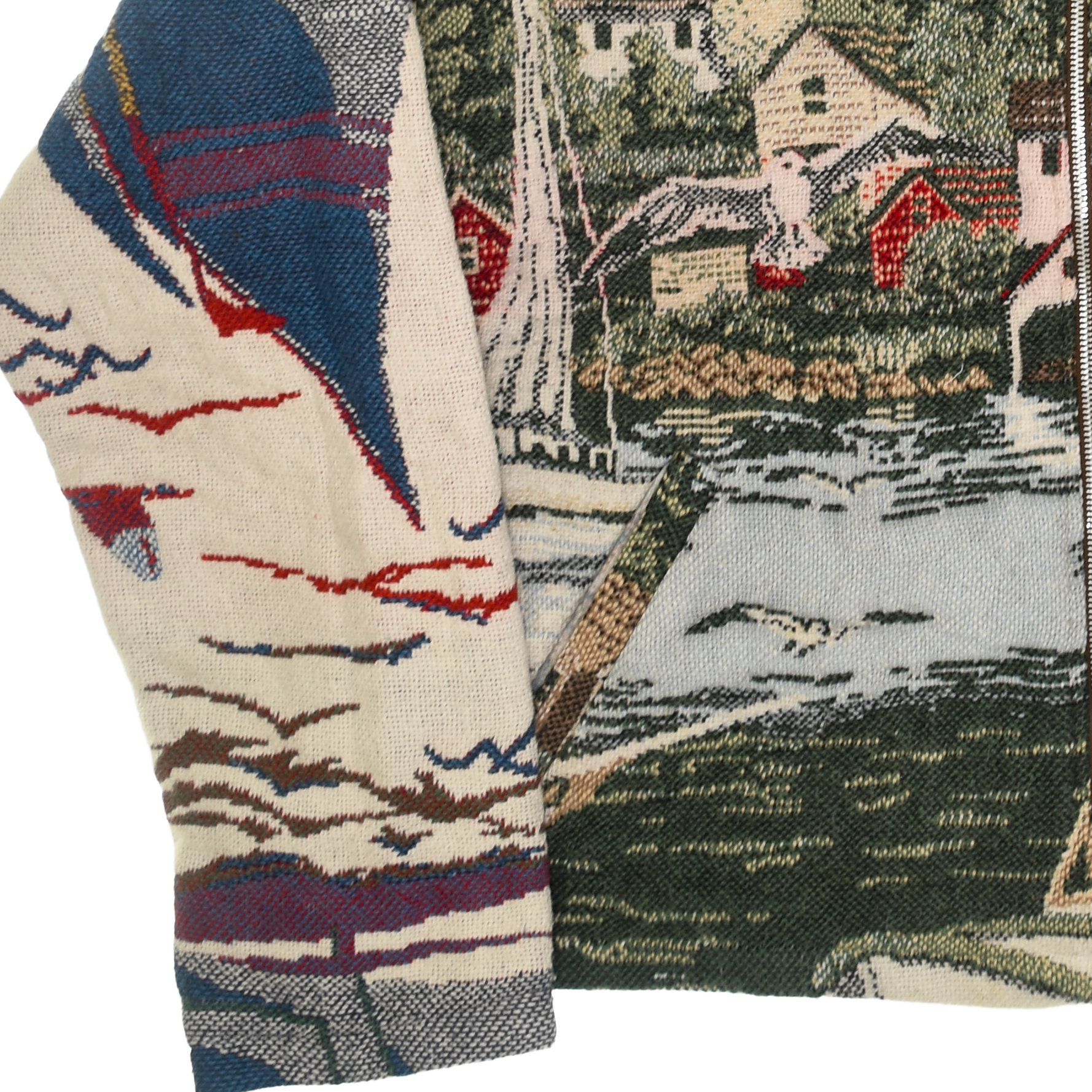 (MEASURE) Boat Town Double Tapestry Zip Through