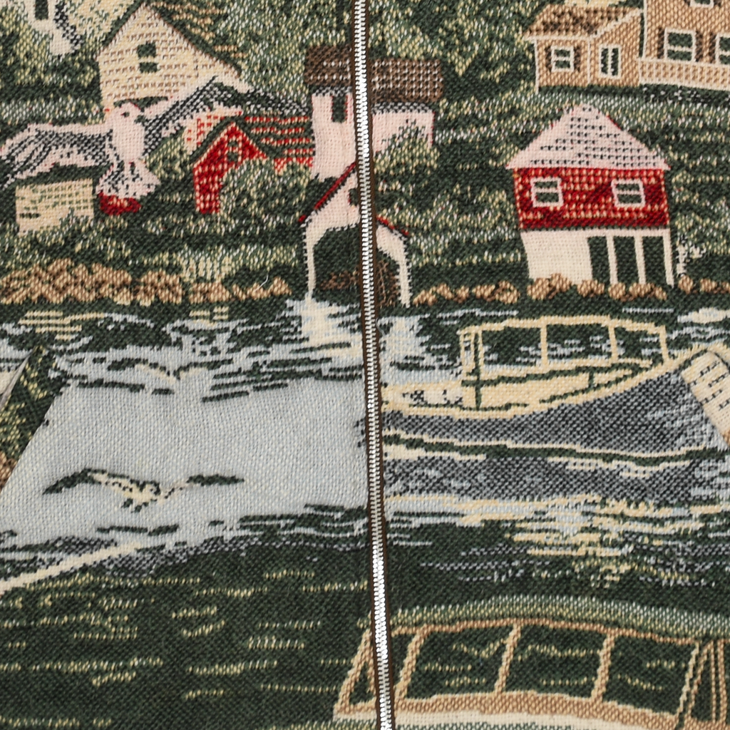 (MEASURE) Boat Town Double Tapestry Zip Through