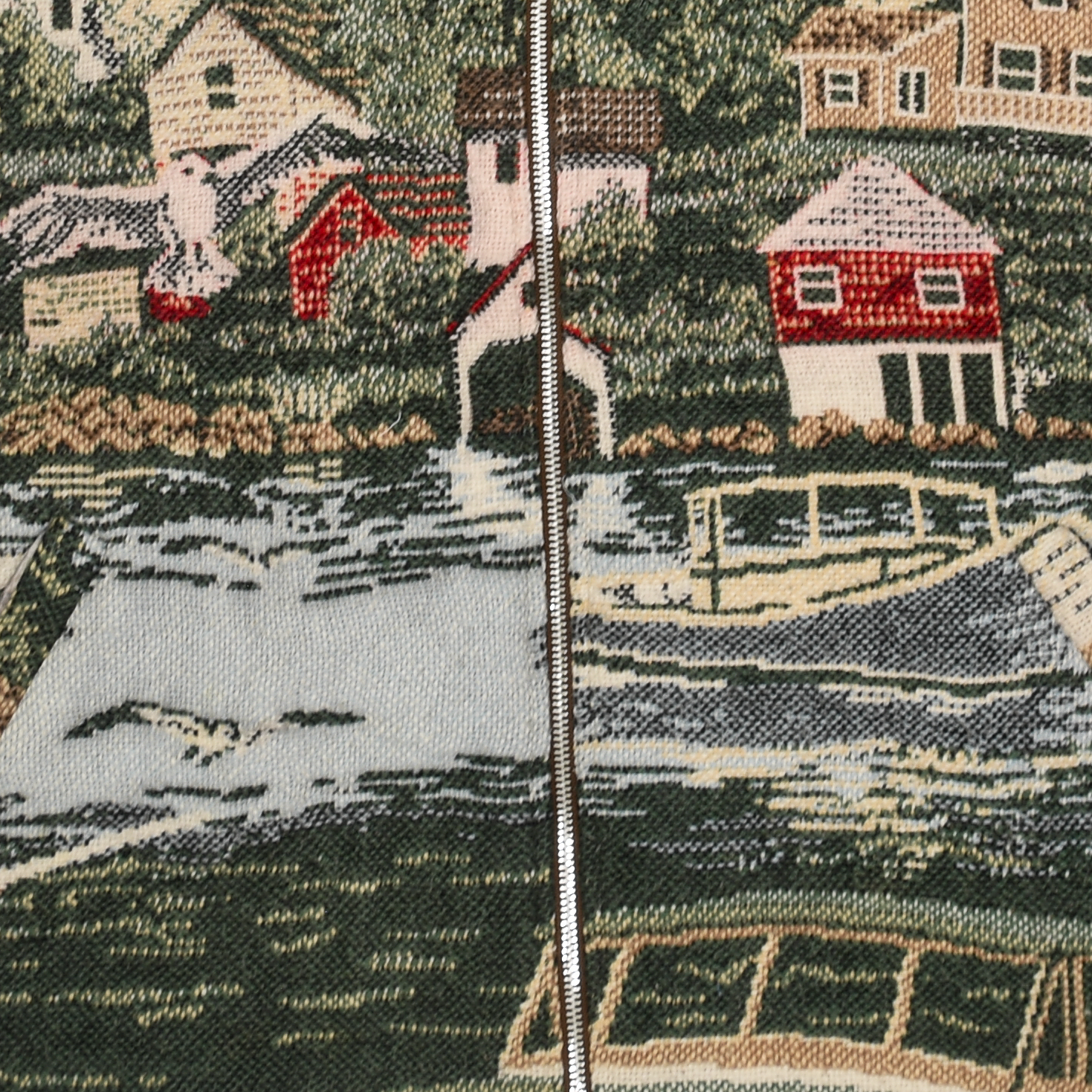 (MEASURE) Boat Town Double Tapestry Zip Through