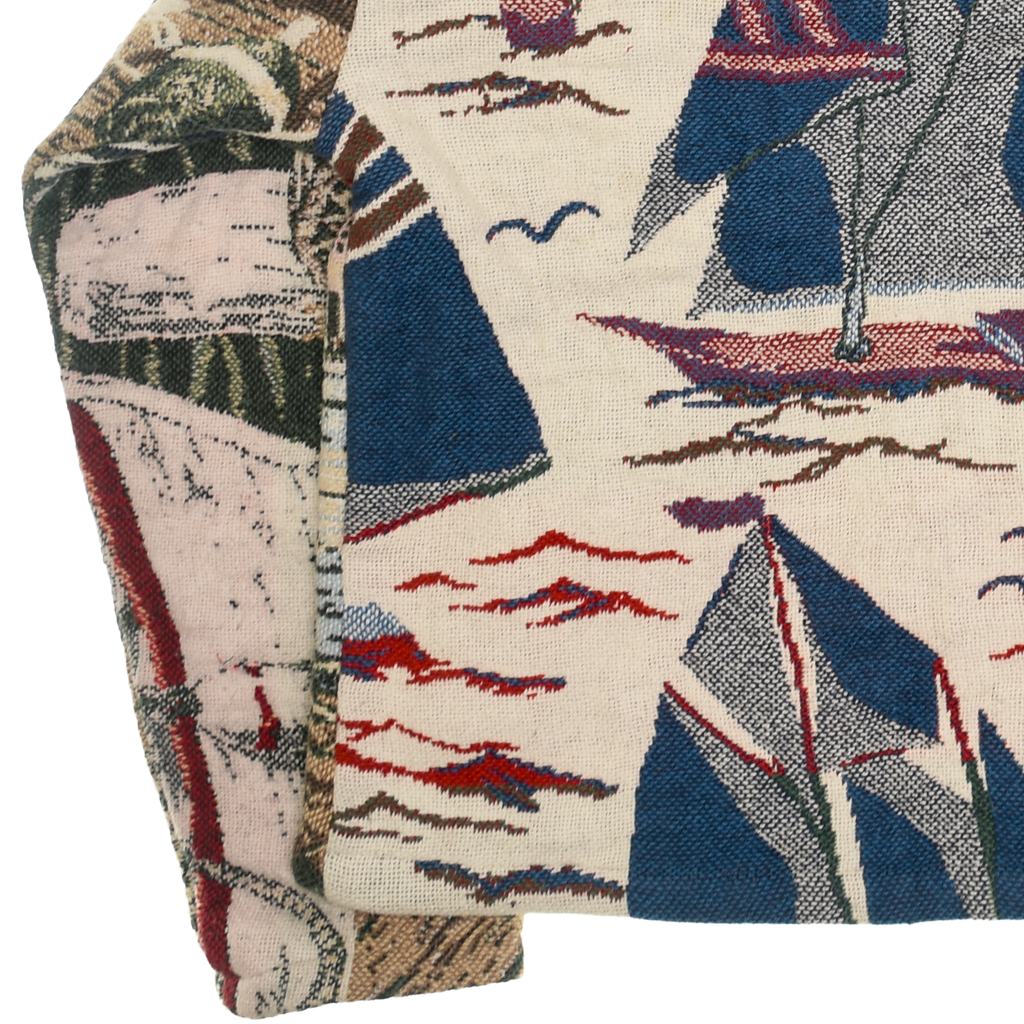 (MEASURE) Boat Town Double Tapestry Zip Through