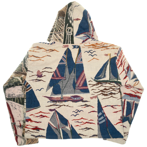 (MEASURE) Boat Town Double Tapestry Zip Through