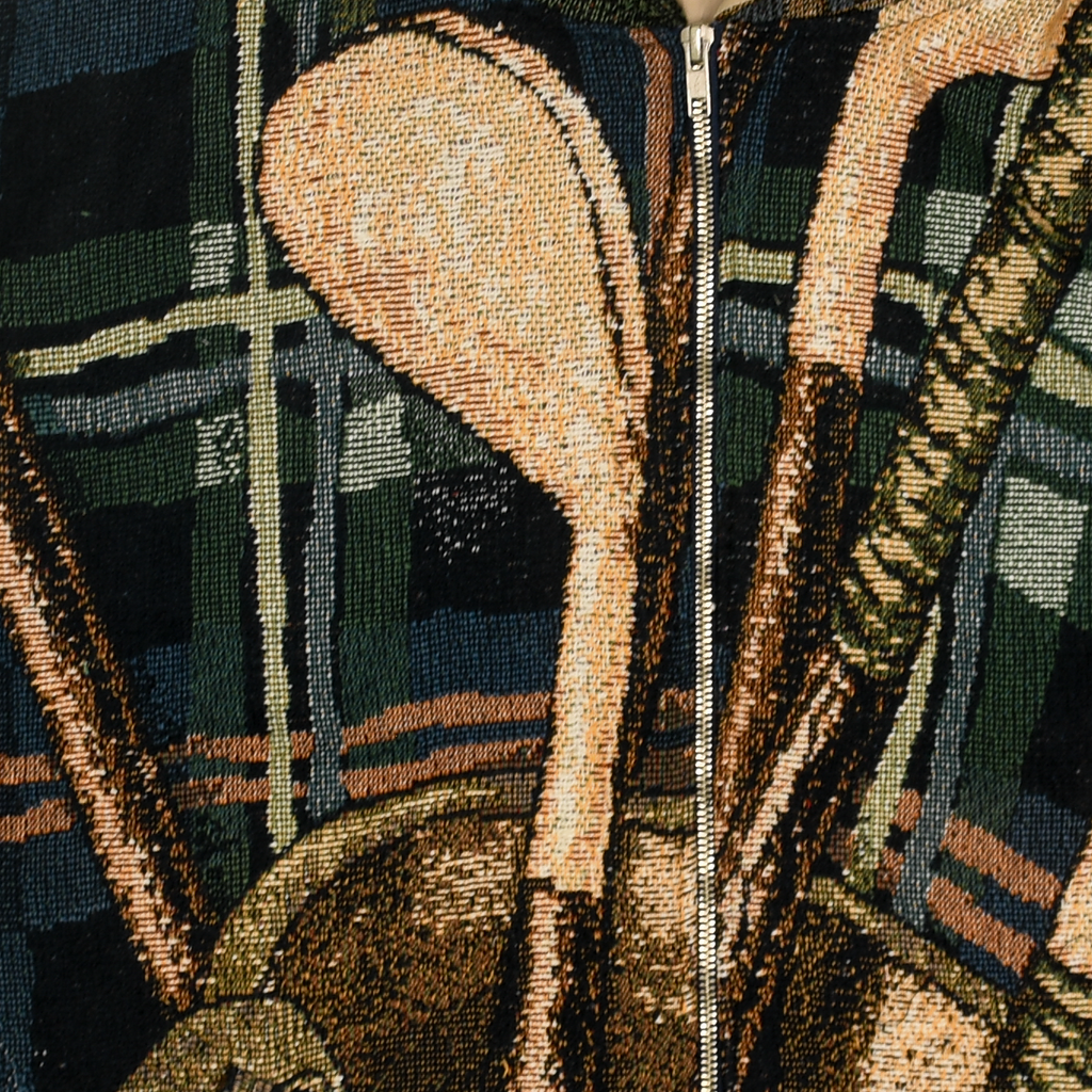 (MEASURE) Golf Green Zip Through Double Tapestry
