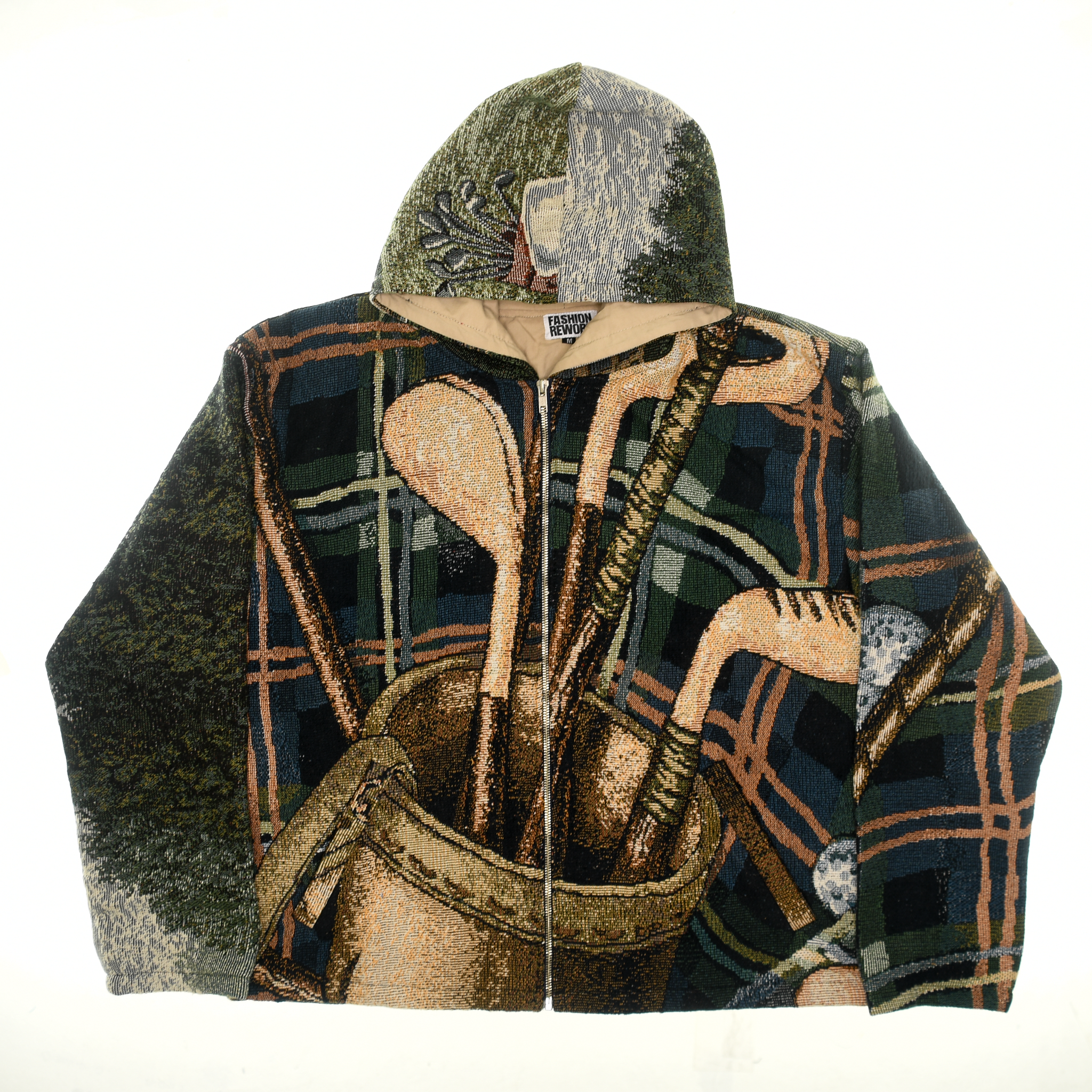 (MEASURE) Golf Green Zip Through Double Tapestry