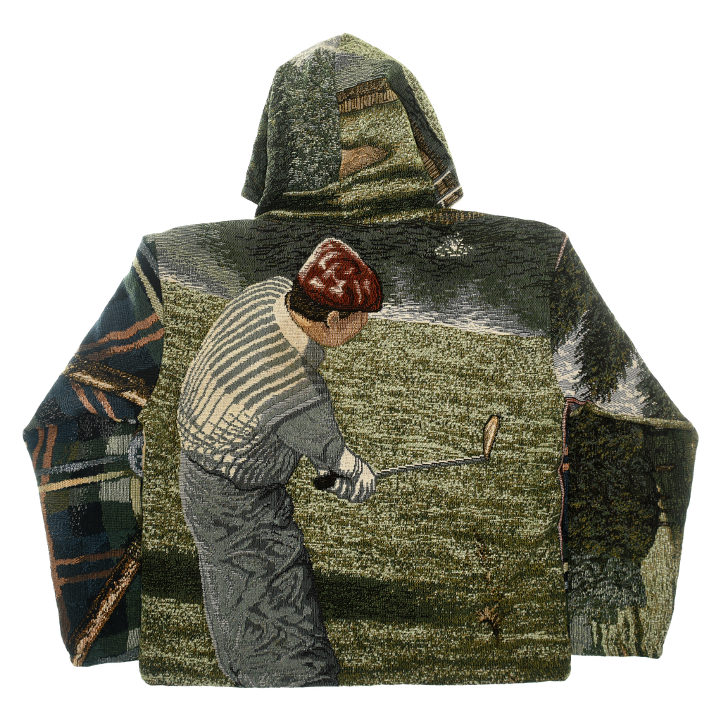 (MEASURE) Golf Green Zip Through Double Tapestry