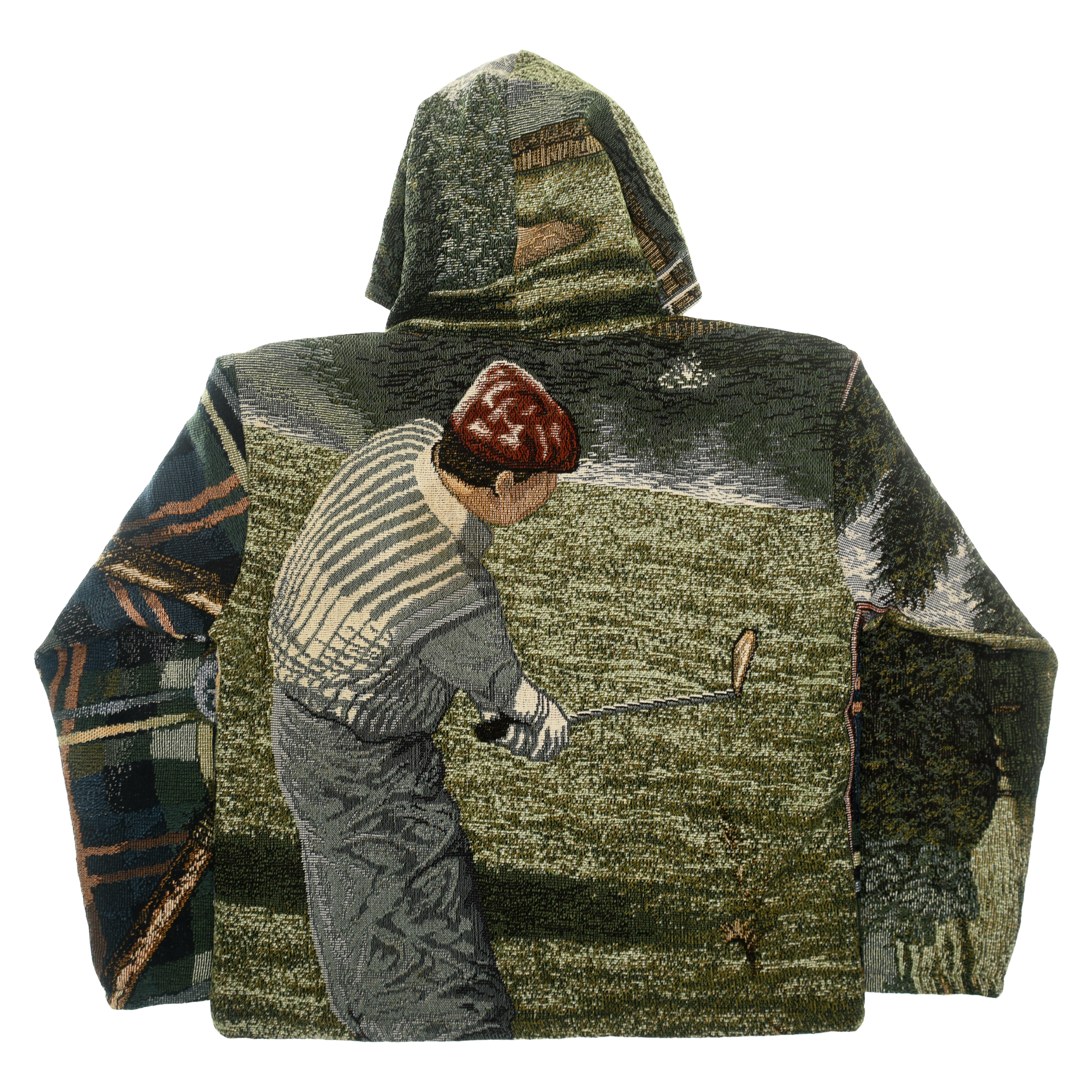 (MEASURE) Golf Green Zip Through Double Tapestry