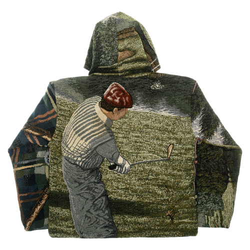 (MEASURE) Golf Green Zip Through Double Tapestry