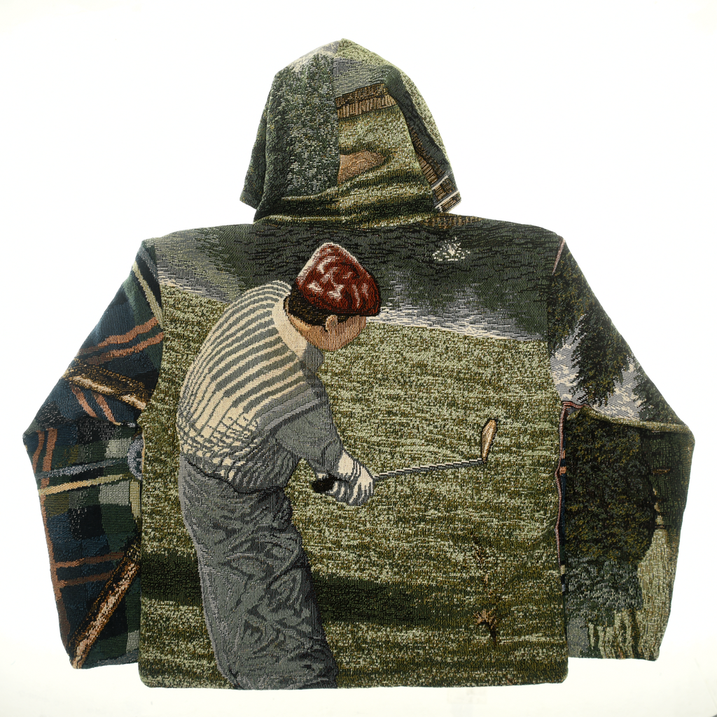 (MEASURE) Golf Green Zip Through Double Tapestry