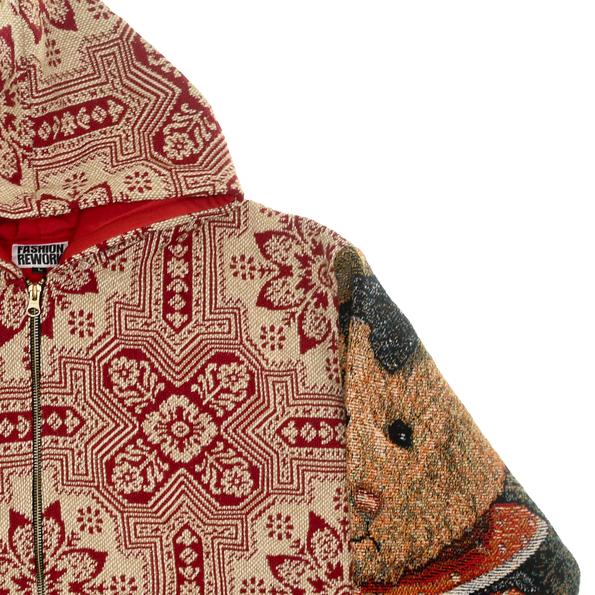 Teddy Bear Double Tapestry Zip Through
