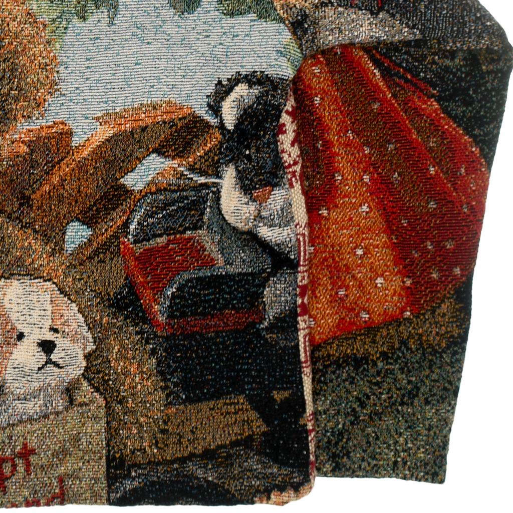 Teddy Bear Double Tapestry Zip Through